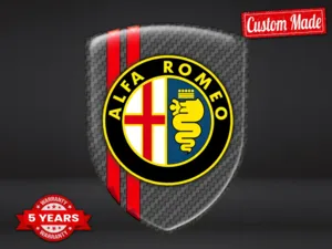 Alfa Romeo Badges Auto Sur Mesure Résistants Pro Qualité